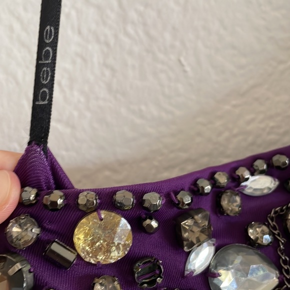 Bebe Cocktail Dress 💜 Size XS-S - Picture 9 of 12